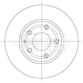 BORG & BECK bbd5380 -  Тормозной диск